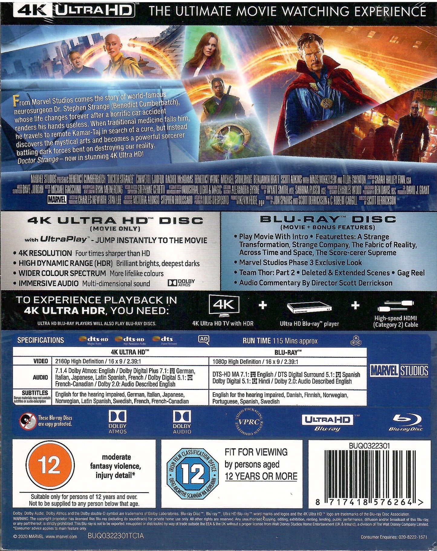 Doctor Strange 4K SteelBook (2016)(Mondo Art #41)(UK)