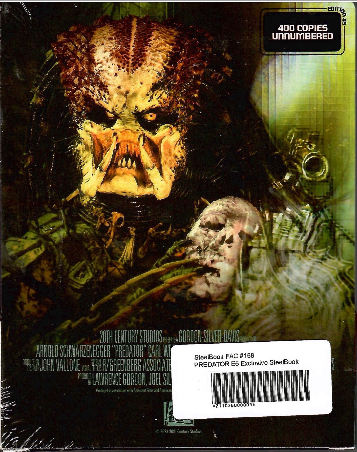 Predator XL 1-Click SteelBook Maniacs Box Set (1987)(EMPTY)(FAC#158)(Czech)