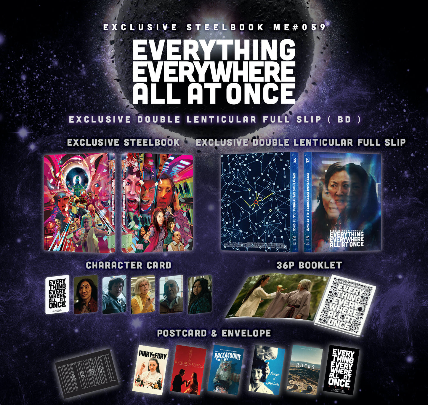 Everything Everywhere All at Once Double Lenticular SteelBook (ME#59)(Hong Kong)
