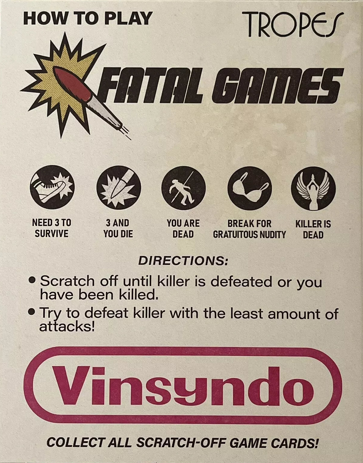 Fatal Games: Limited Scratch Off April Fool's Edition (VS-455)(Exclusive Slip)