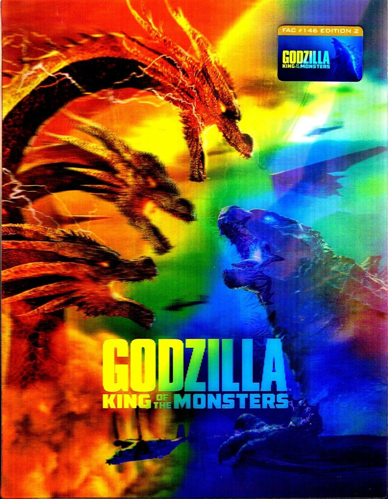 godzilla king of the monsters dvd Godzilla: King of the Monsters 3D XL Double Lenticular SteelBook (FAC – Blurays For Everyone