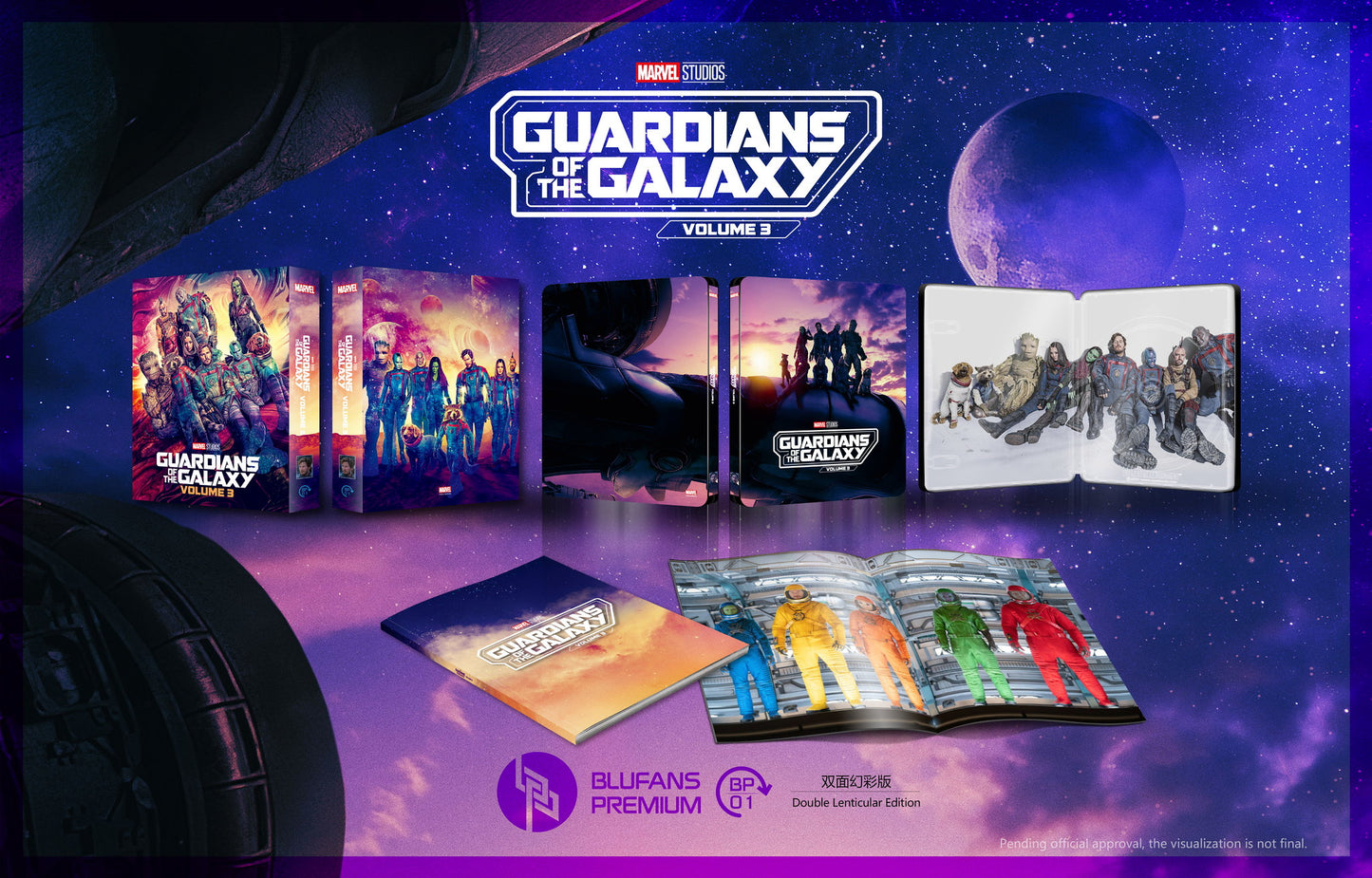 Guardians of the Galaxy: Vol. 3 Double Lenticular SteelBook (2023)(BP#001)(EMPTY)(China)