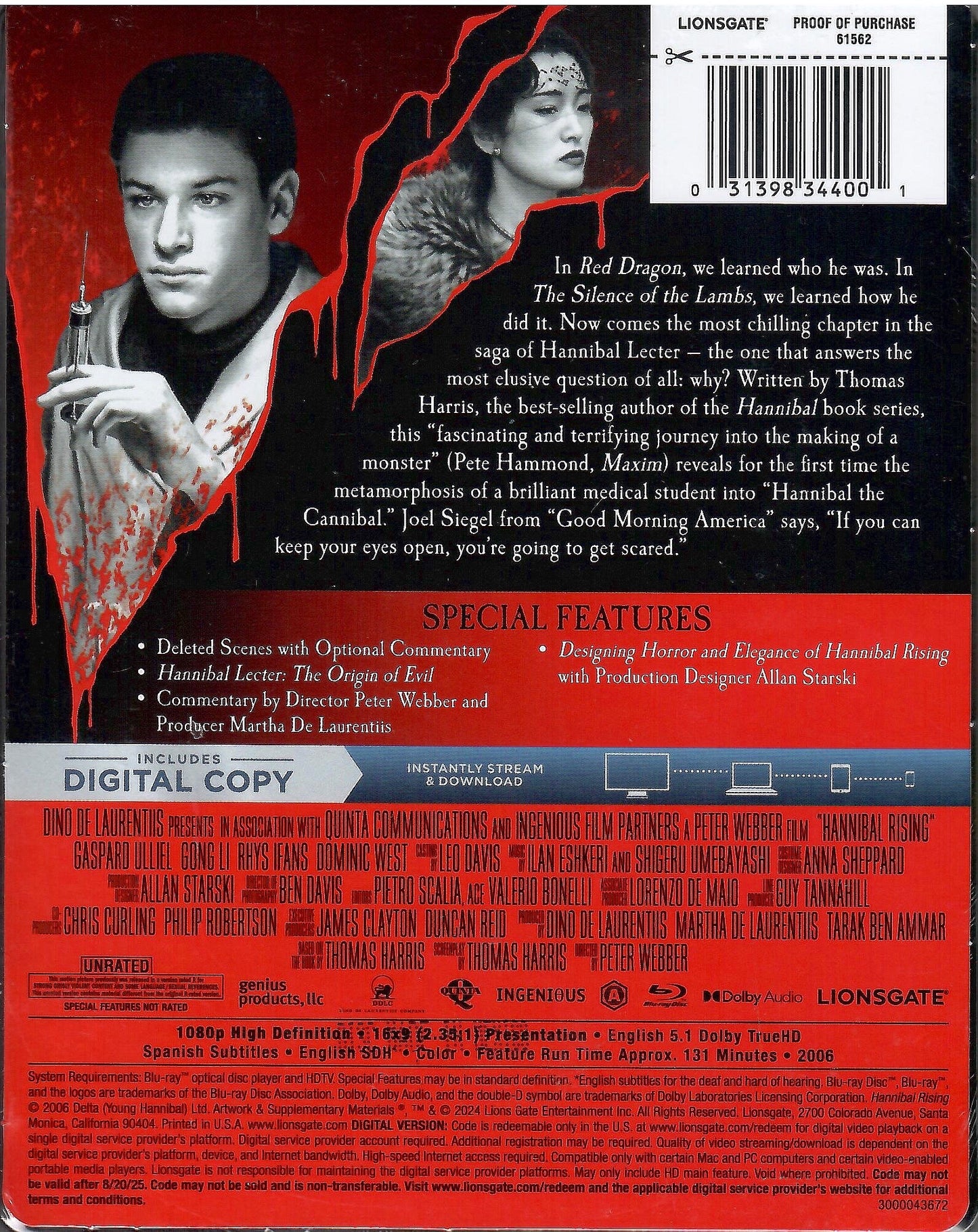 Hannibal Rising SteelBook (Exclusive)