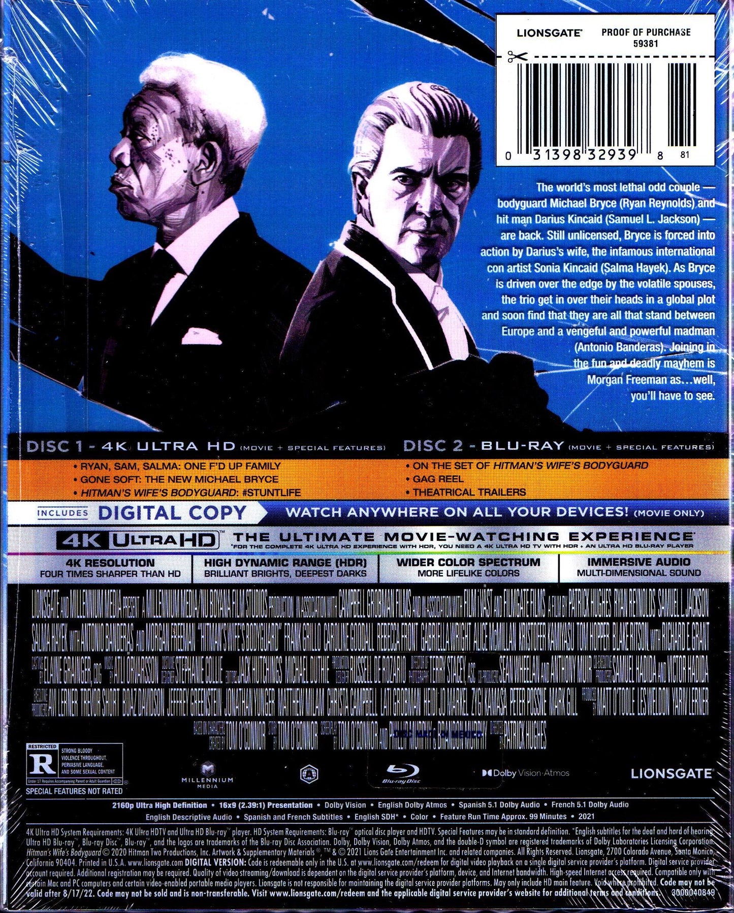 Hitman's Wife's Bodyguard 4K SteelBook (Exclusive)