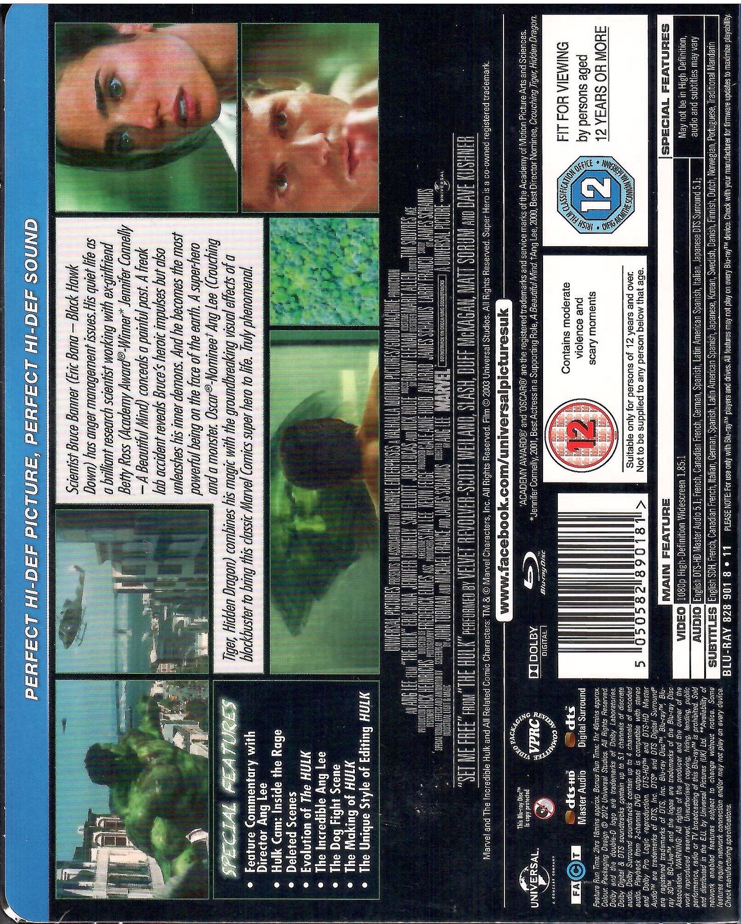 Hulk SteelBook: Universal 100th Anniversary Edition (2003)(UK)