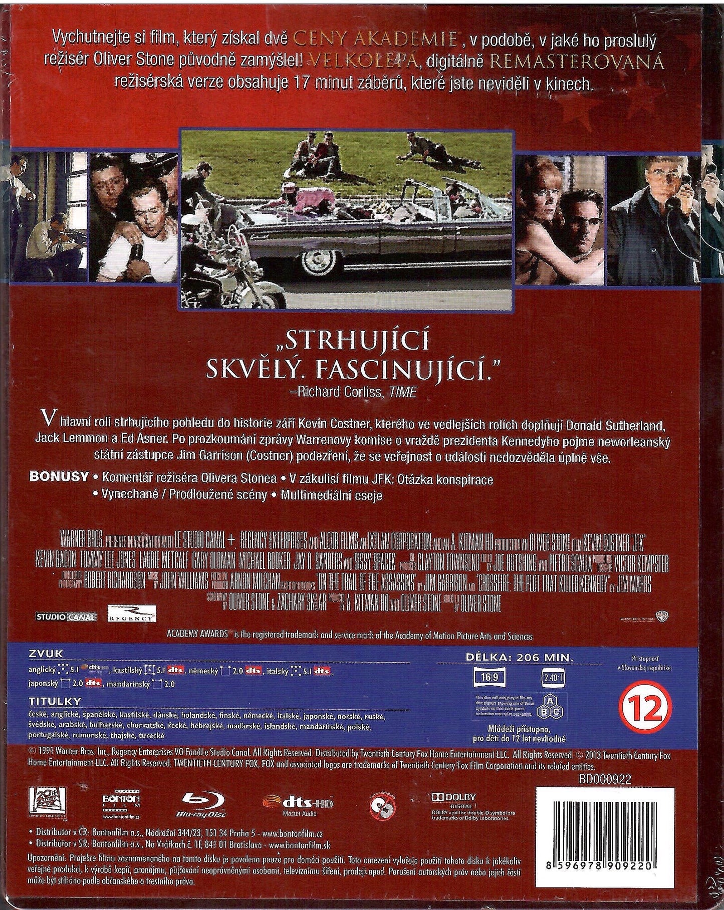 JFK SteelBook: Director's Cut (Czech)