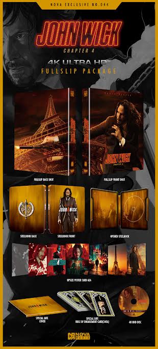 John Wick: Chapter 4 4K Full Slip SteelBook (2023)(NE#44)(Korea)