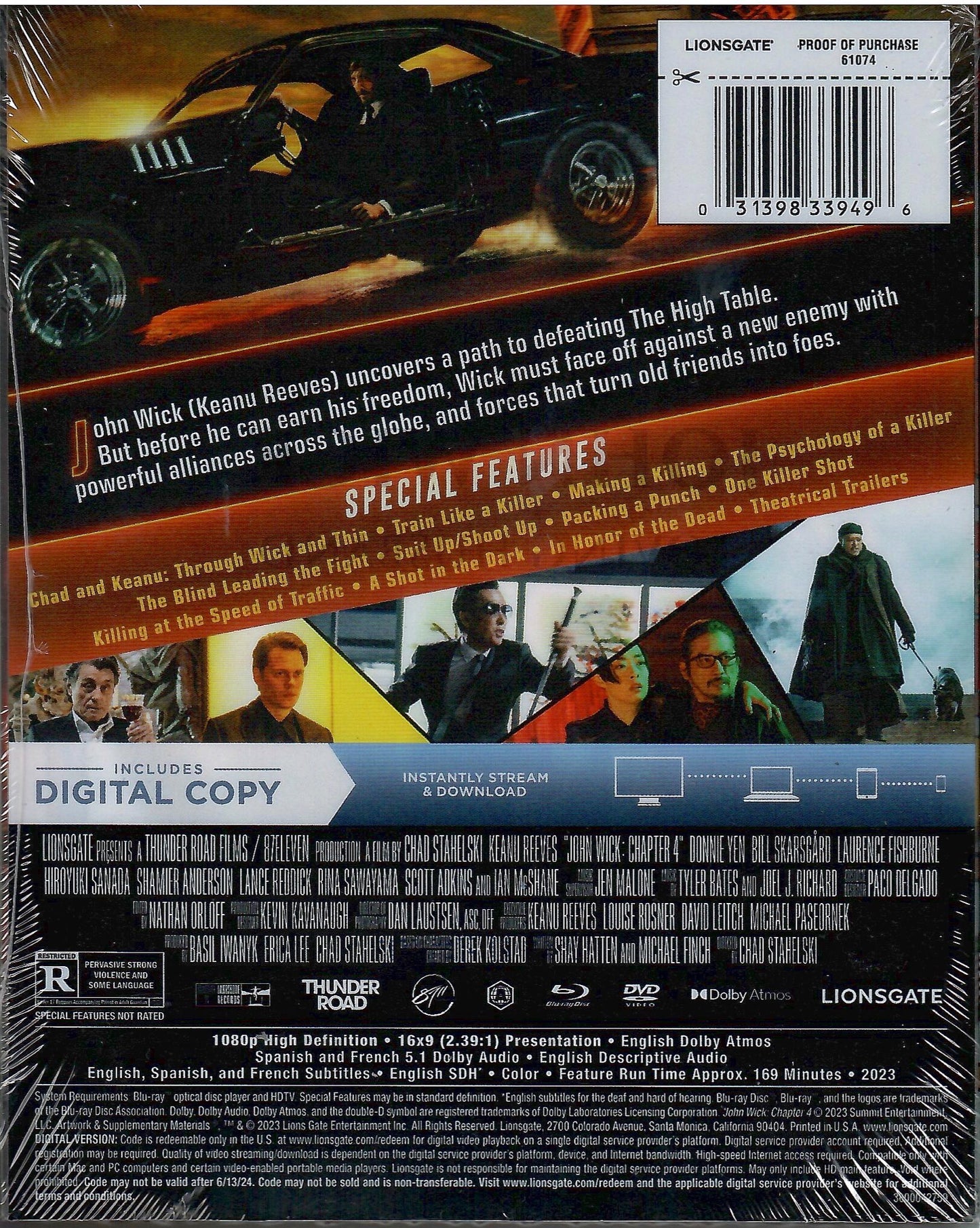 John Wick: Chapter 4 SteelBook + Art Cards (2023)(Exclusive)