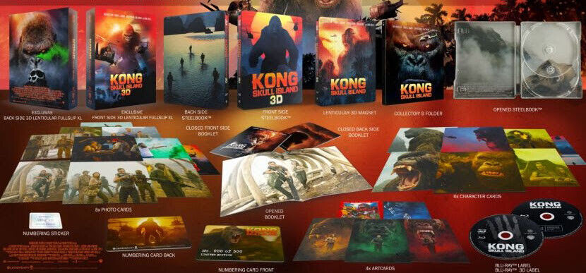 Kong: Skull Island 3D XL Double Lenticular SteelBook (FAC #147)(Czech)