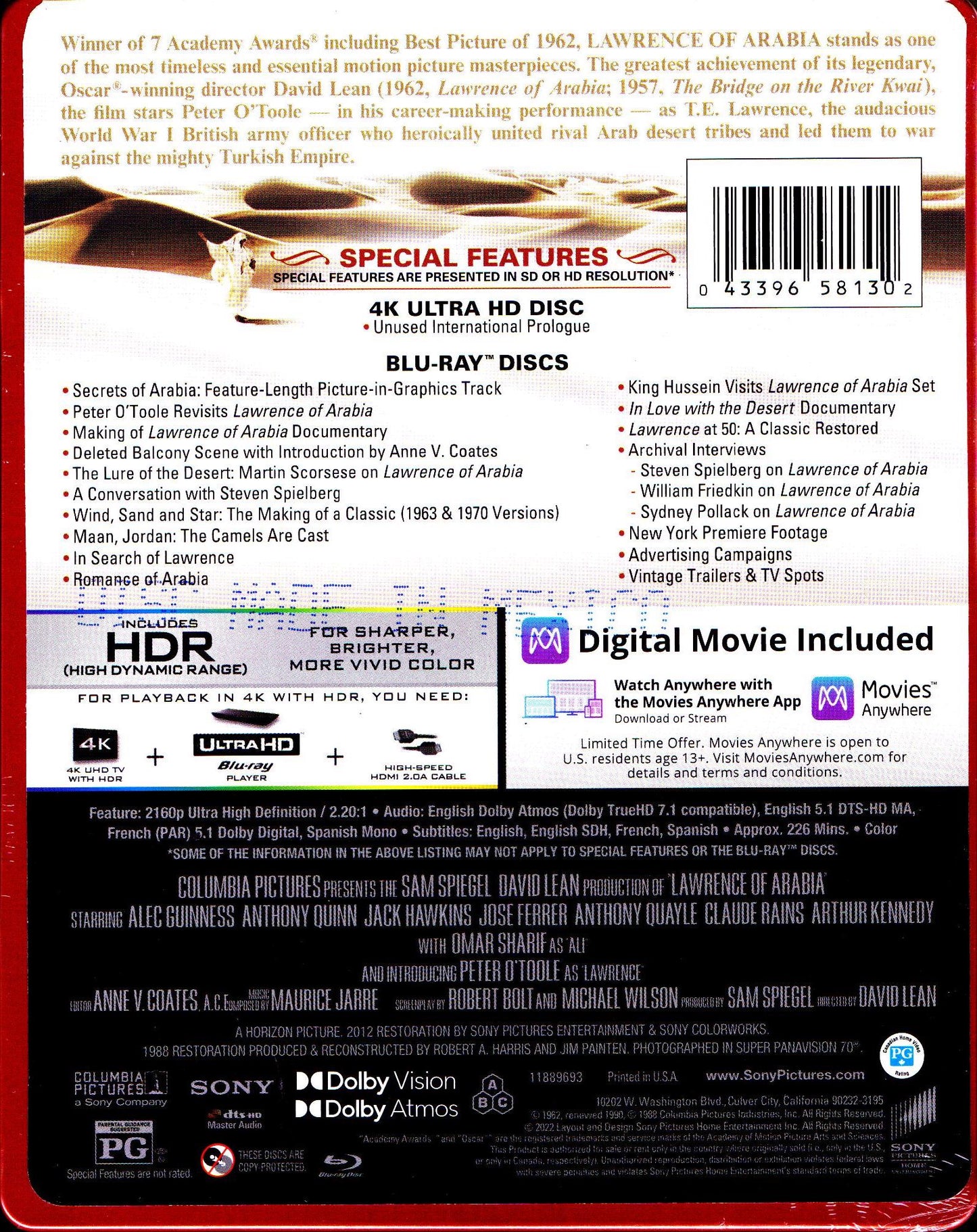 Lawrence of Arabia 4K SteelBook