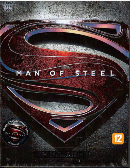 Man of Steel 3D + 4K Full Slip A2 SteelBook (2013)(WCE#021)(Korea)