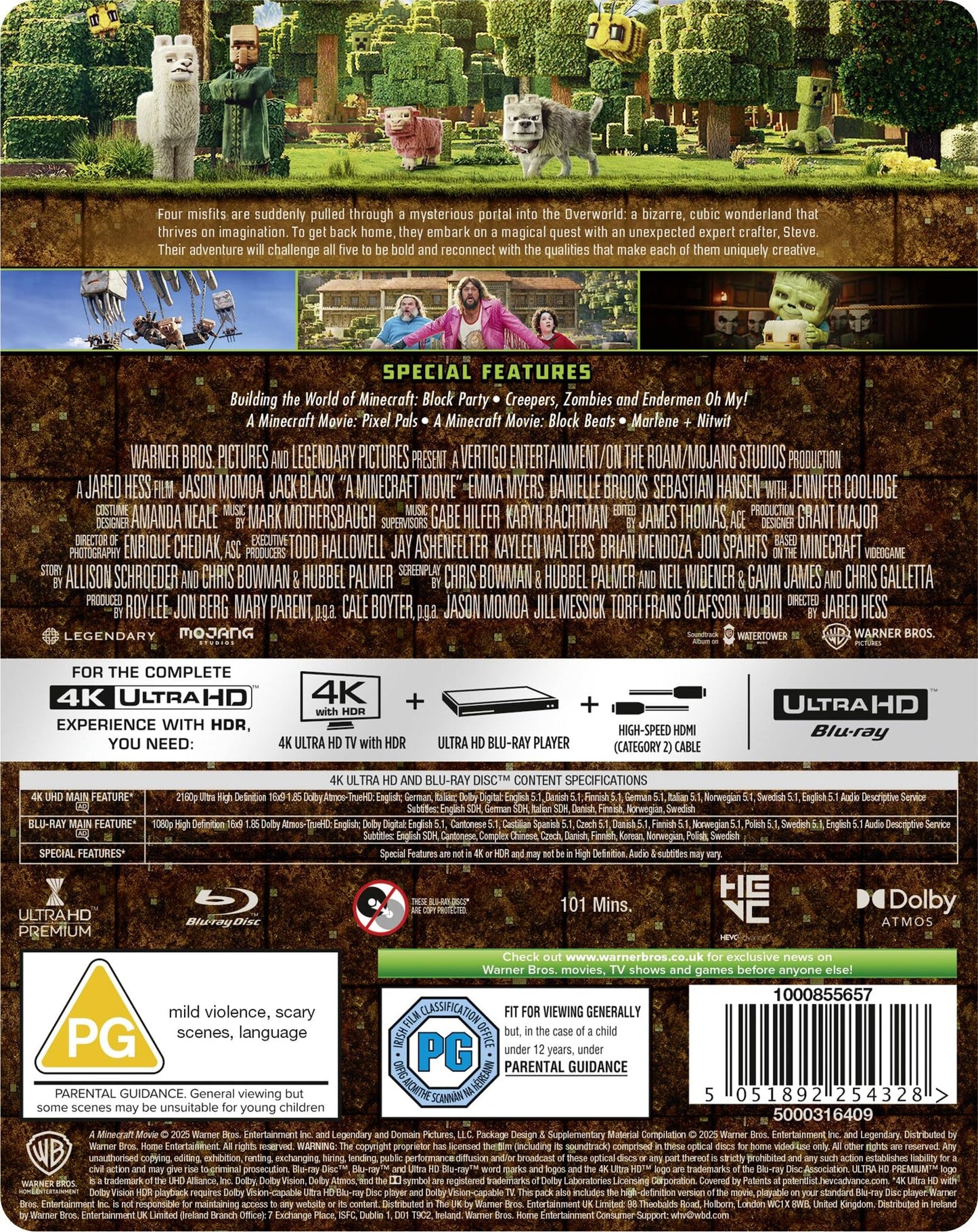 A Minecraft Movie 4K SteelBook - Portal Edition (UK)