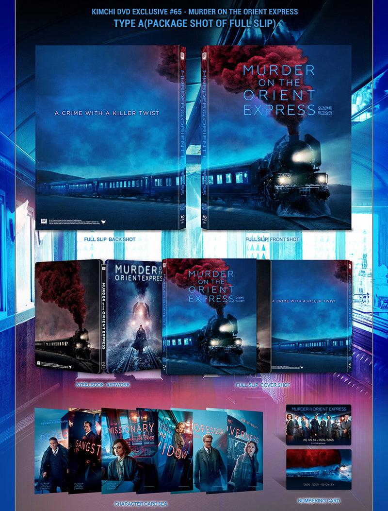 Murder on the Orient Express Full Slip SteelBook (2017)(KE#65)(Korea)