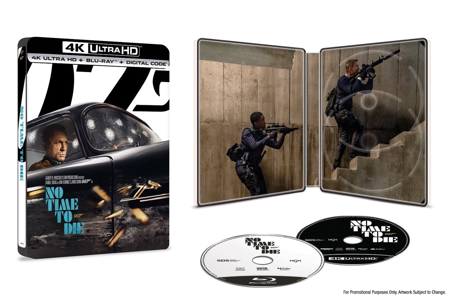 No Time to Die 4K SteelBook: 007 James Bond (Exclusive)