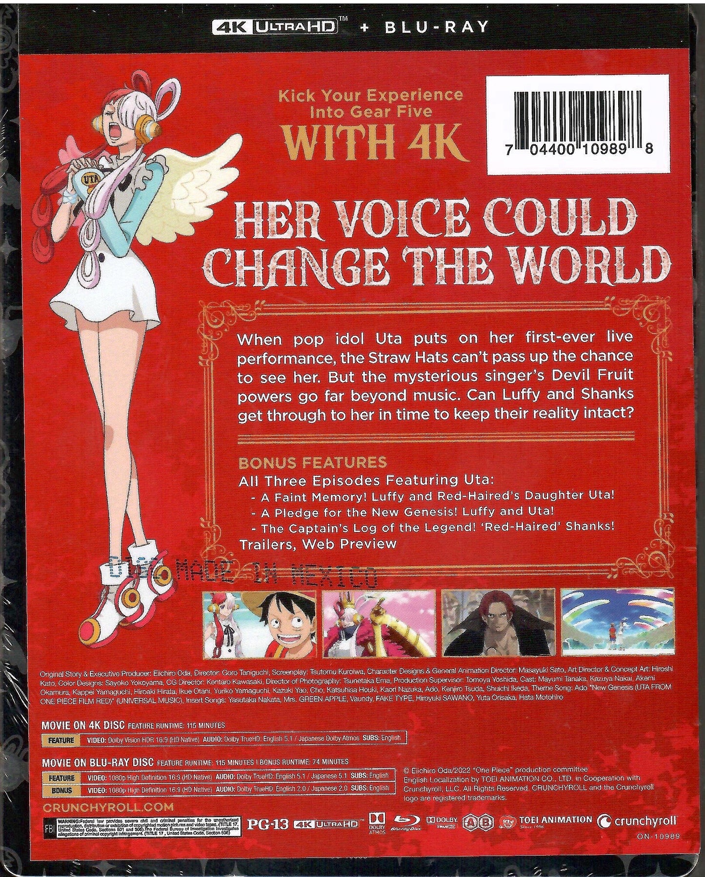 One Piece Film: Red 4K SteelBook