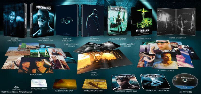 Pitch Black XL Full Slip SteelBook + Lenticular Magnet (FAC#142)(Czech)