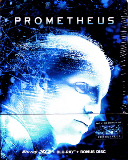 Prometheus 3D XL 1-Click SteelBook Maniacs Box Set (FAC #103)(Czech)