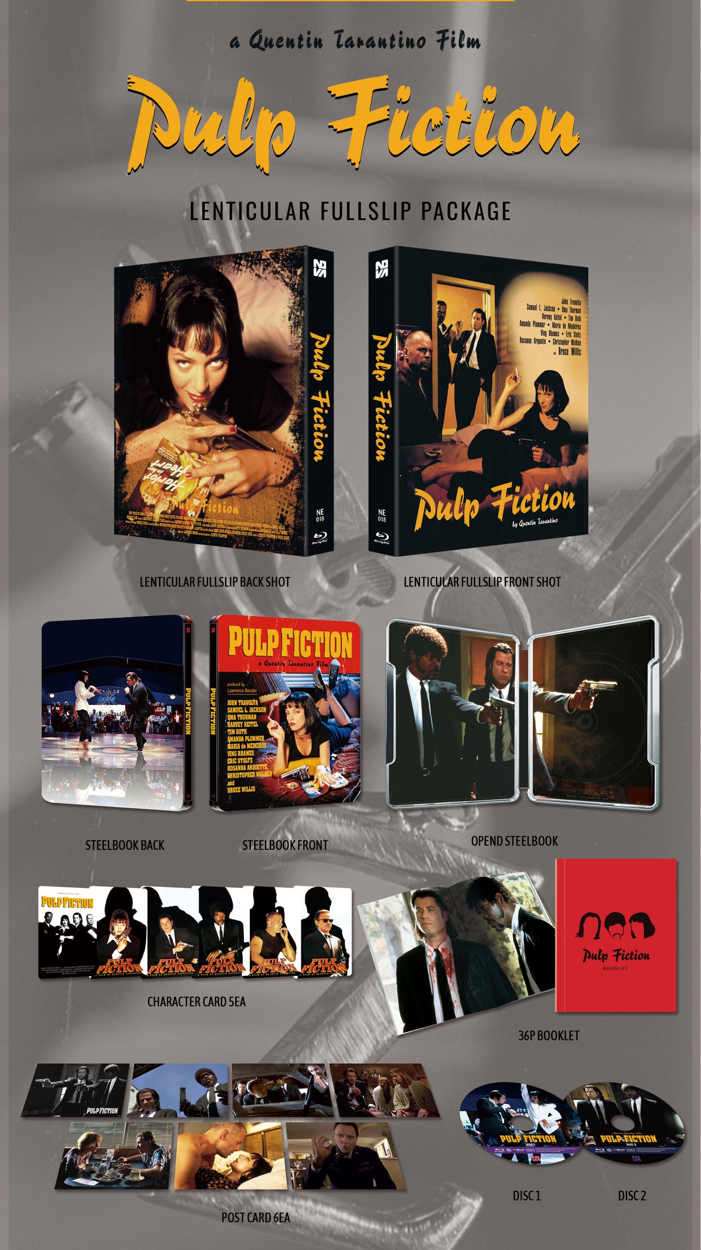 Pulp Fiction 1-Click SteelBook (NE#18)(Korea)