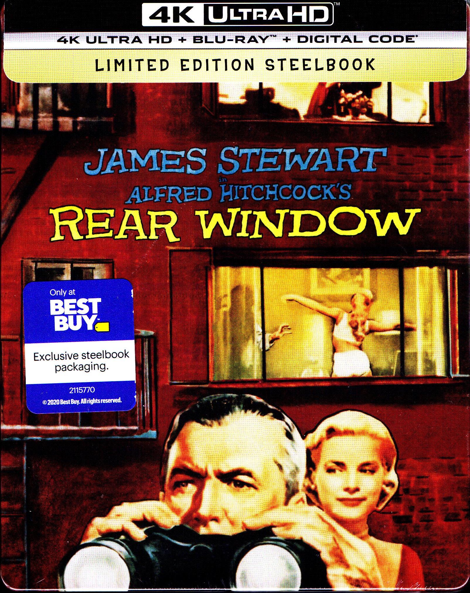 Rear Window + Vertigo hotsell 4K Collector STEELBOOK (4K+Blu-ray-No Digital)-Free S&H