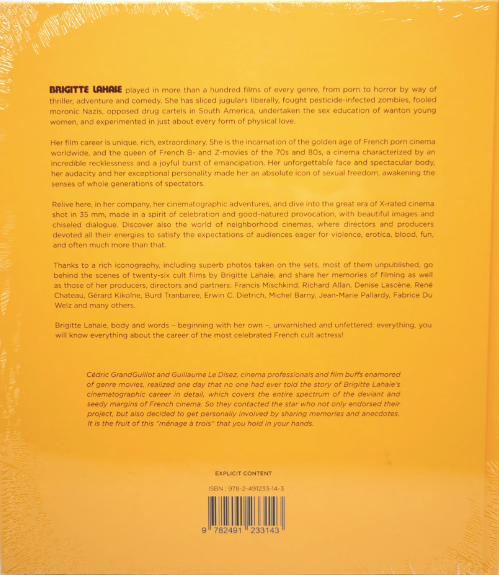 The Cult Films of Brigitte Lahaie - Hardcover Book