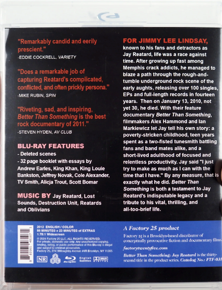 Better Than Something: Jay Reatard - Limited Edition (FTF-035)(Exclusive)*