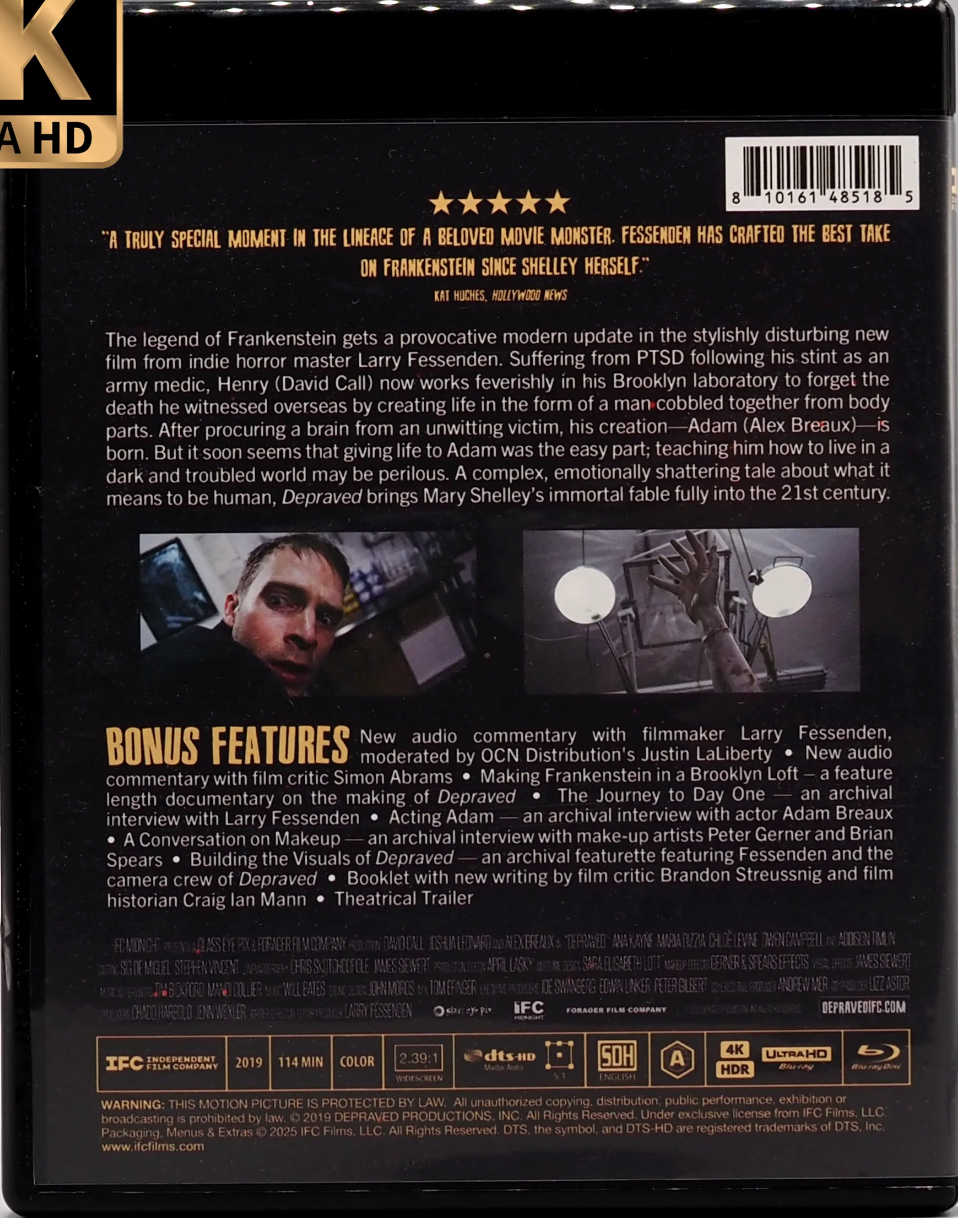 Depraved 4K: Limited Edition (2019)(IFC-019)(Exclusive)*