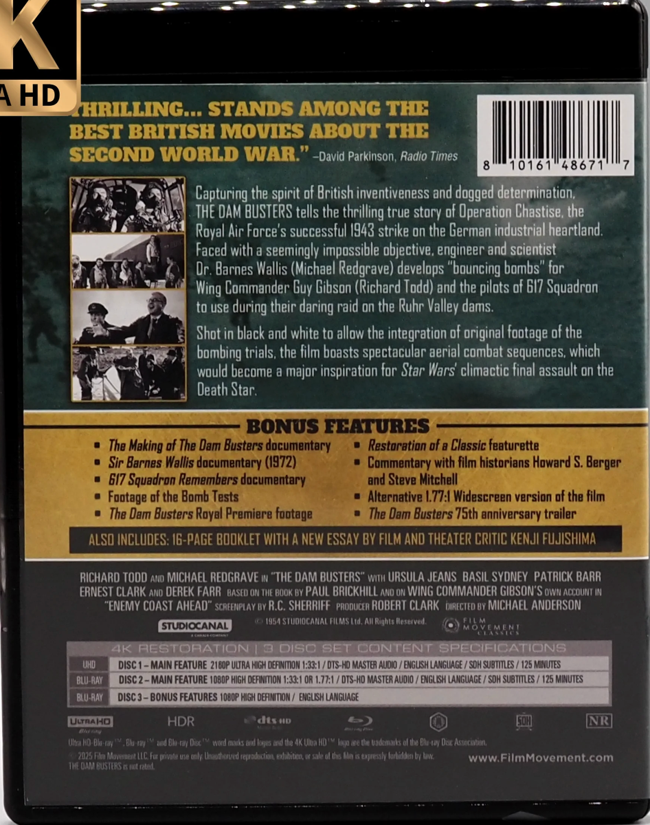 The Dam Busters 4K: Limited Edition (FMC-018b)(Exclusive)*