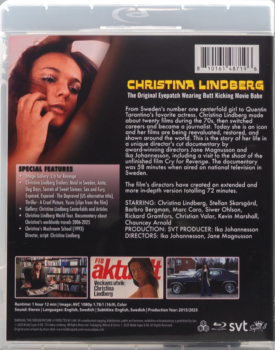 Christina Lindberg: The Original Eye Patch Wearing Butt Kicking Movie Babe - Limited Edition (1962)(KS8-003)(Exclusive)*