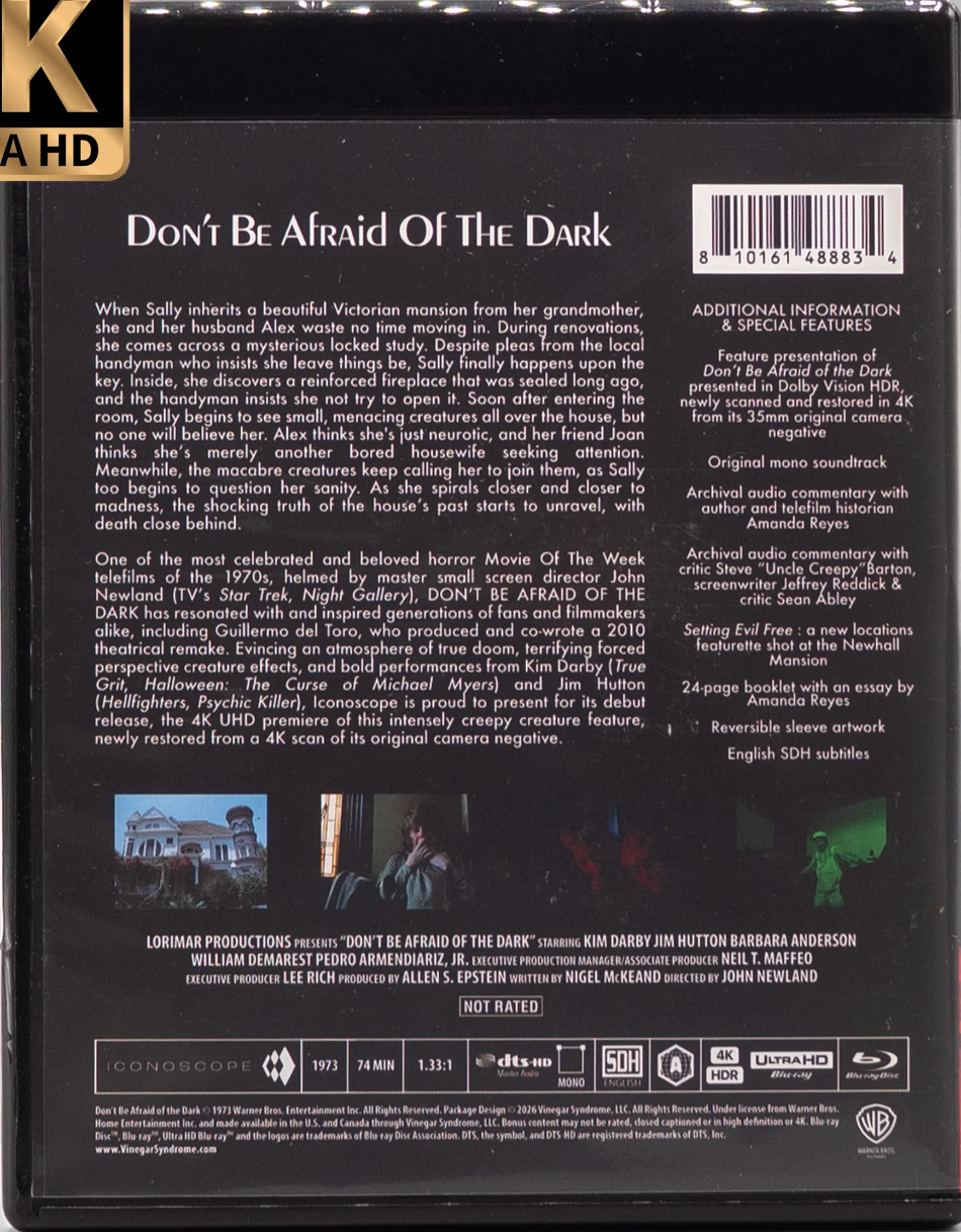 Don't Be Afraid of the Dark 4K: Limited Edition (ICON-001)(Exclusive)*