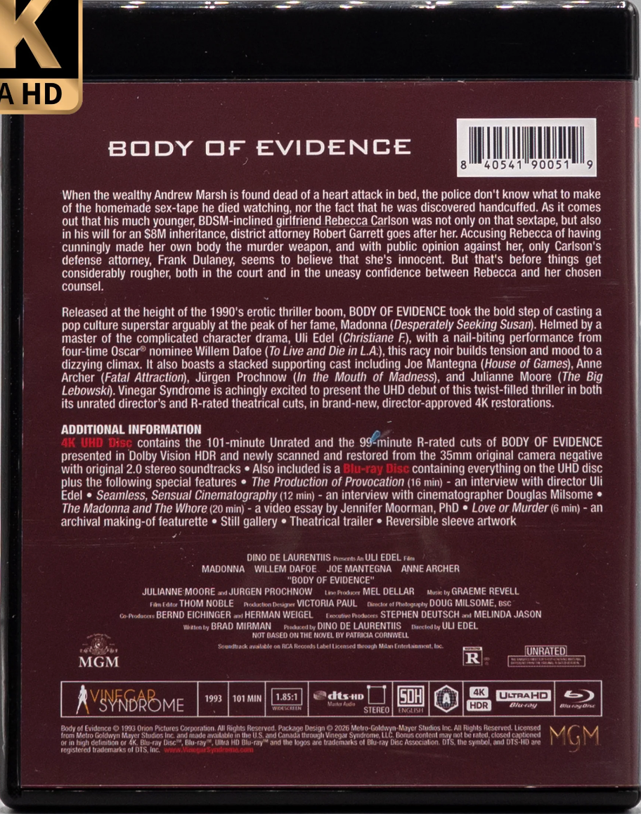 Body of Evidence 4K: Limited Edition (VS-528)(Exclusive)*