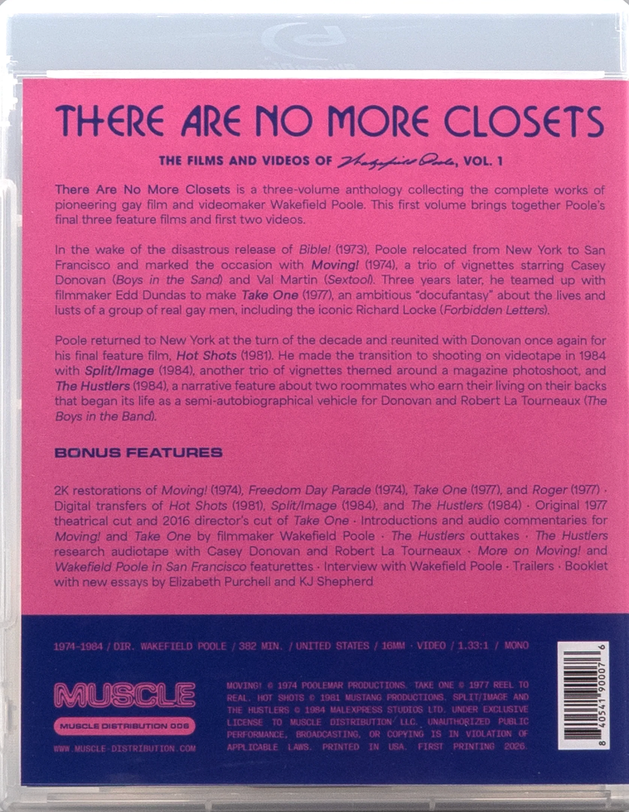 There Are No More Closets: The Films and Videos of Wakefield Poole - Volume 1 - Limited Edition (MD-006)(Exclusive)*