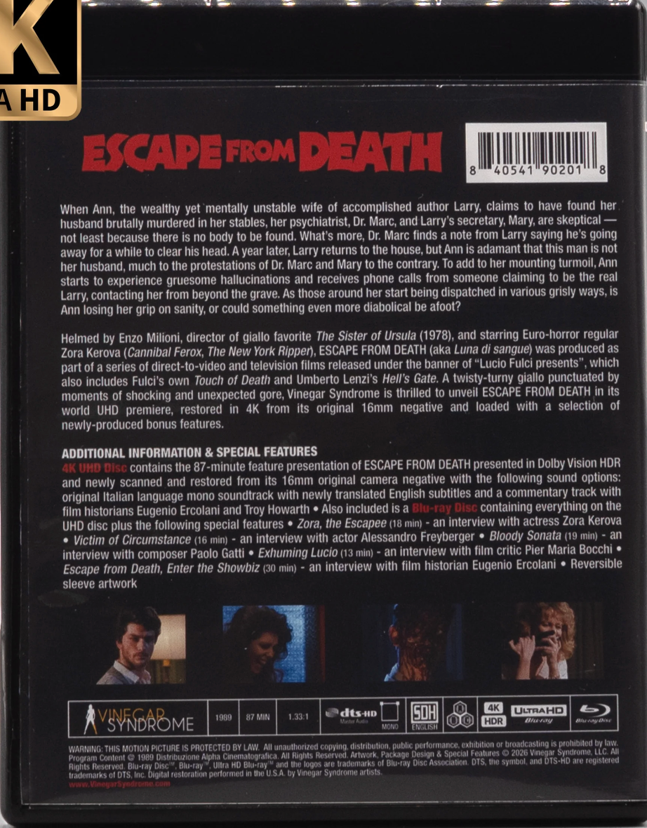 Escape from Death 4K: Limited Edition (Alternate Edition)(VS-532)(Exclusive)*