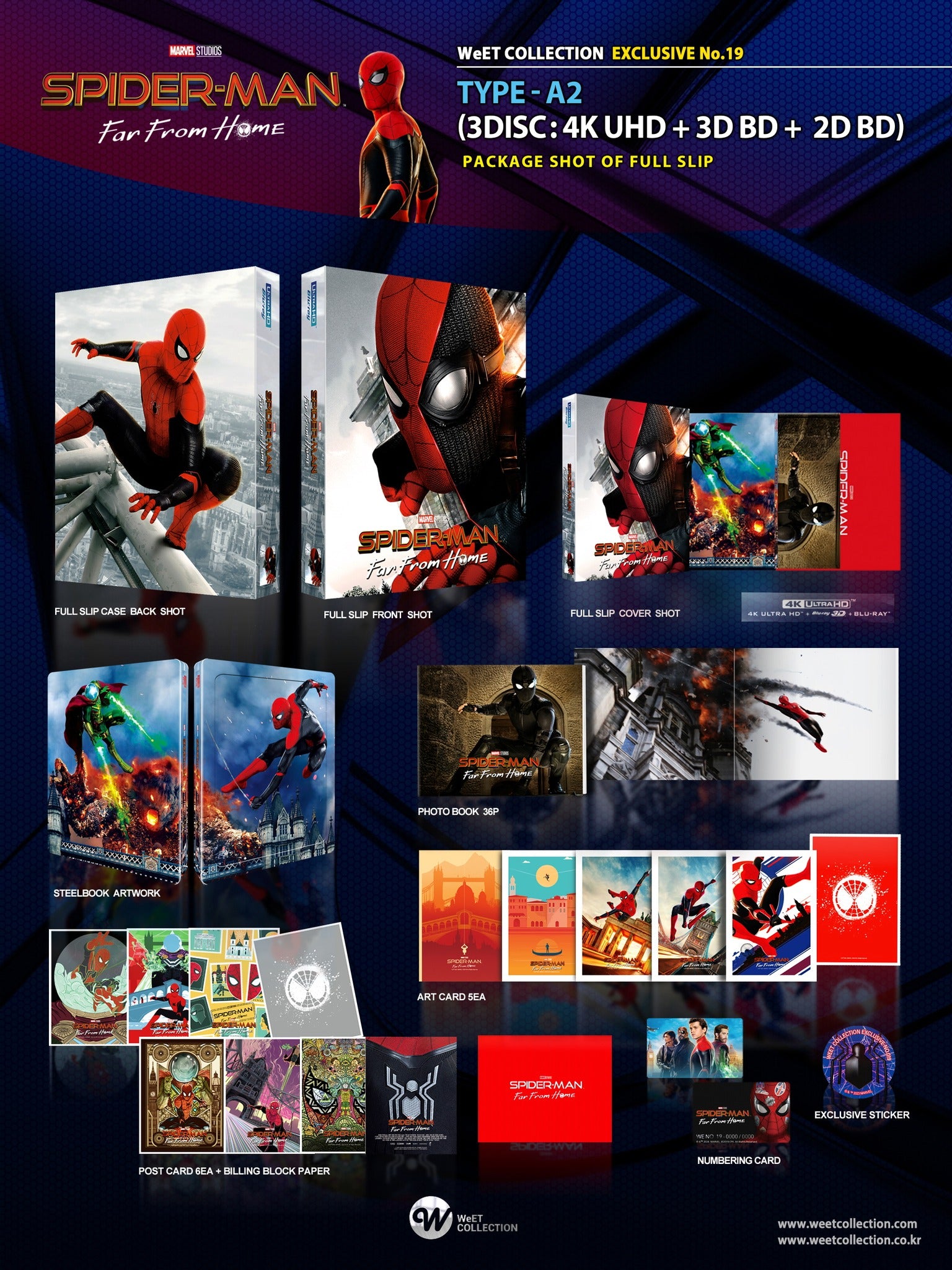 Spider-Man: Far From Home 3D & 4K Full Slip A2 SteelBook (Re-release)( –  Blurays For Everyone