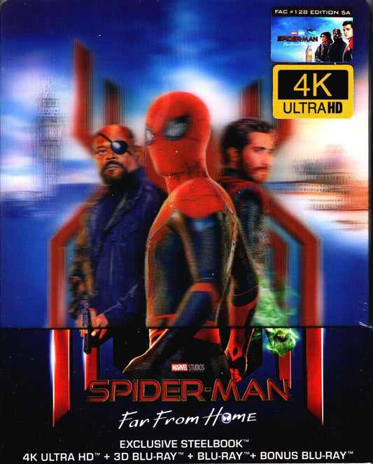 Spider-Man: Far From Home 3D + 4K SteelBook + Lenticular Magnet (2019)(FAC#128)(Czech)