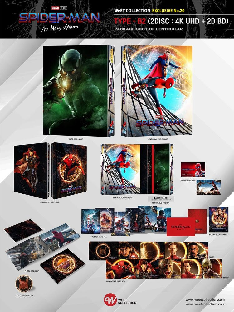 Spider-Man: No Way Home 4K Lenticular B2 SteelBook (2021)(Re-release)(WCE#20)(Korea)