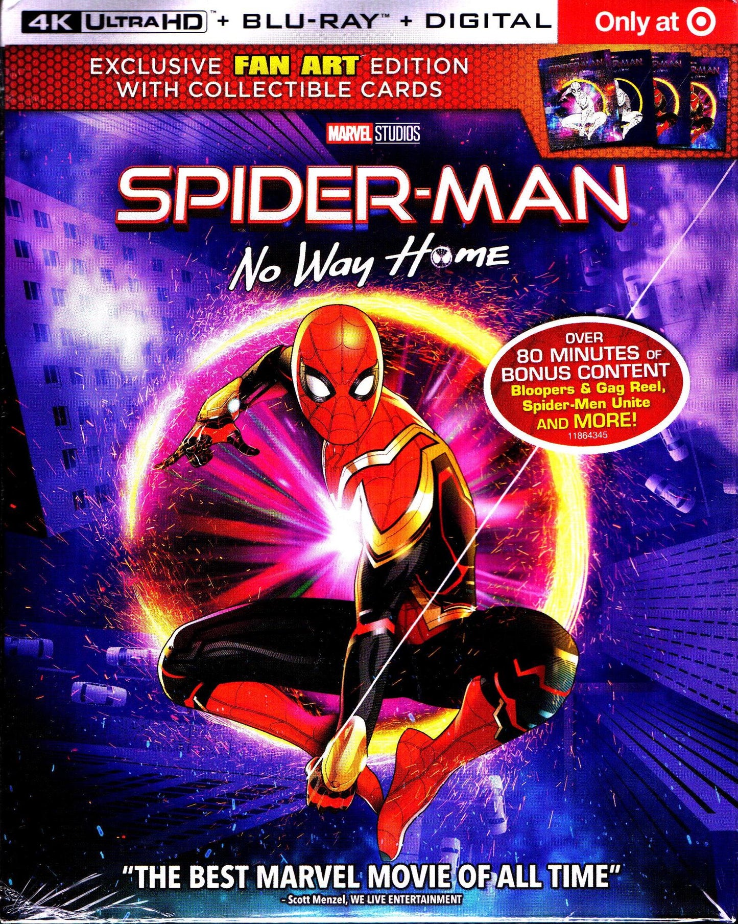 Spider-Man: No Way Home 4K w/ Art Cards (Exclusive Slip)