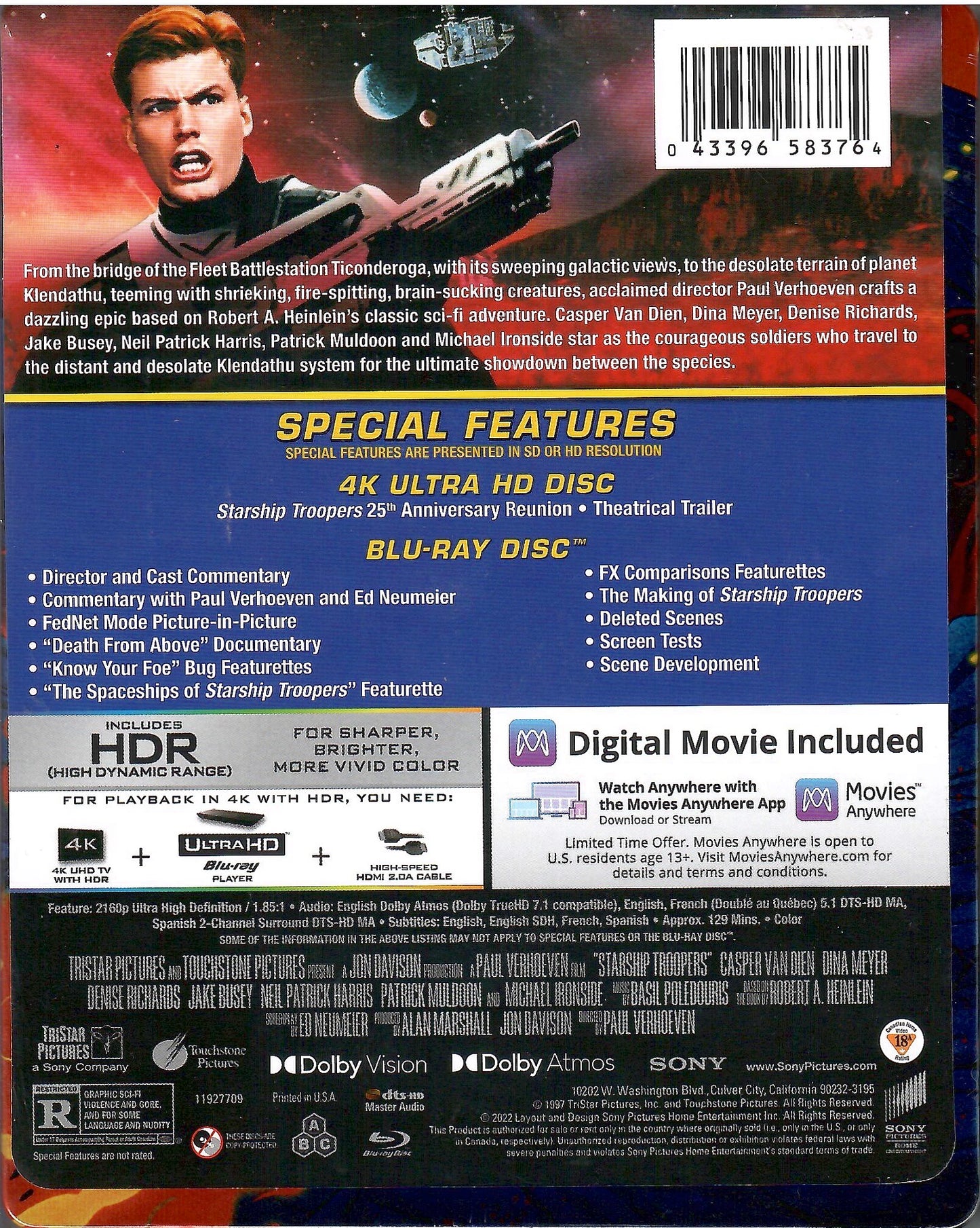 Starship Troopers 4K SteelBook