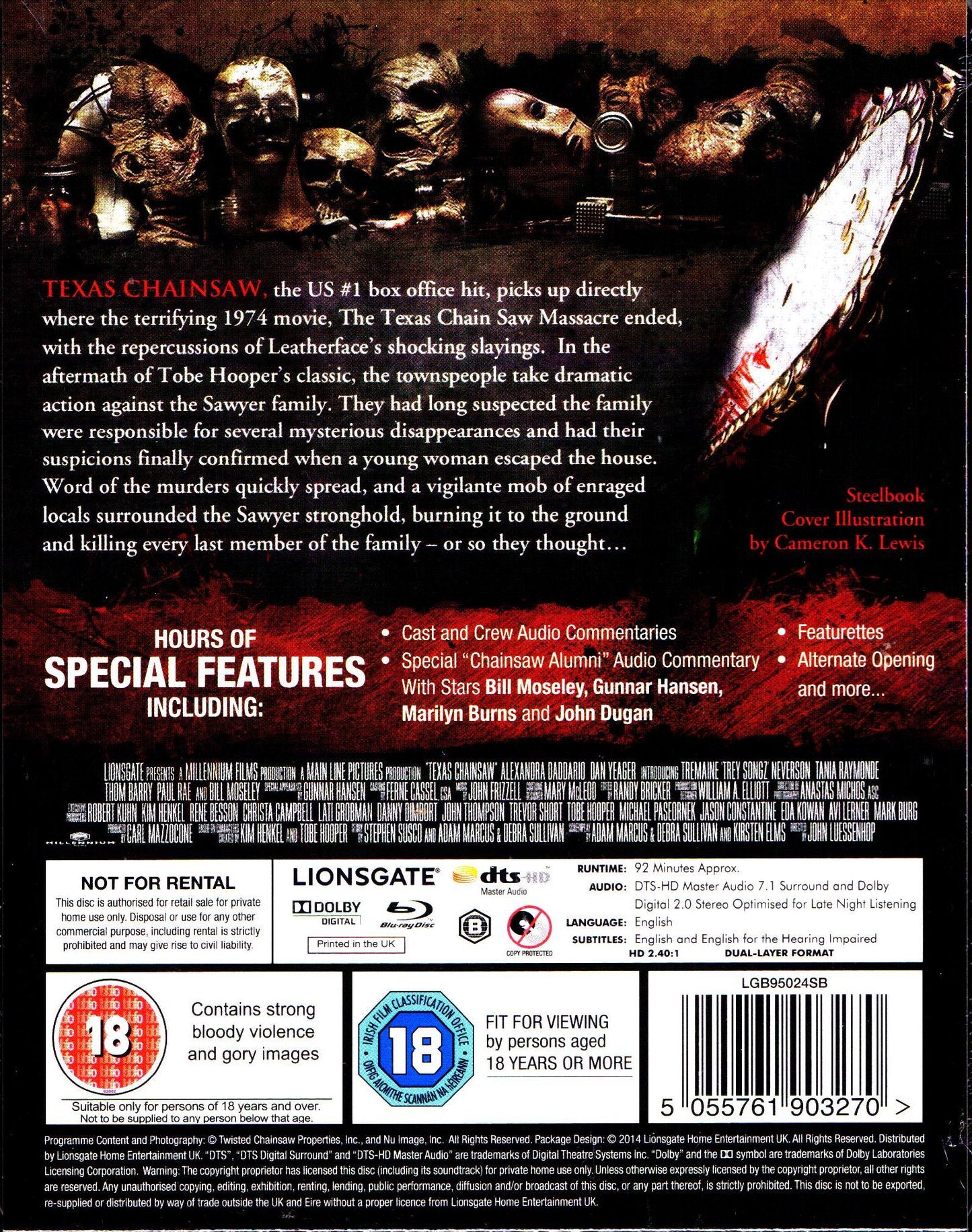 Texas Chainsaw SteelBook (2013)(UK)