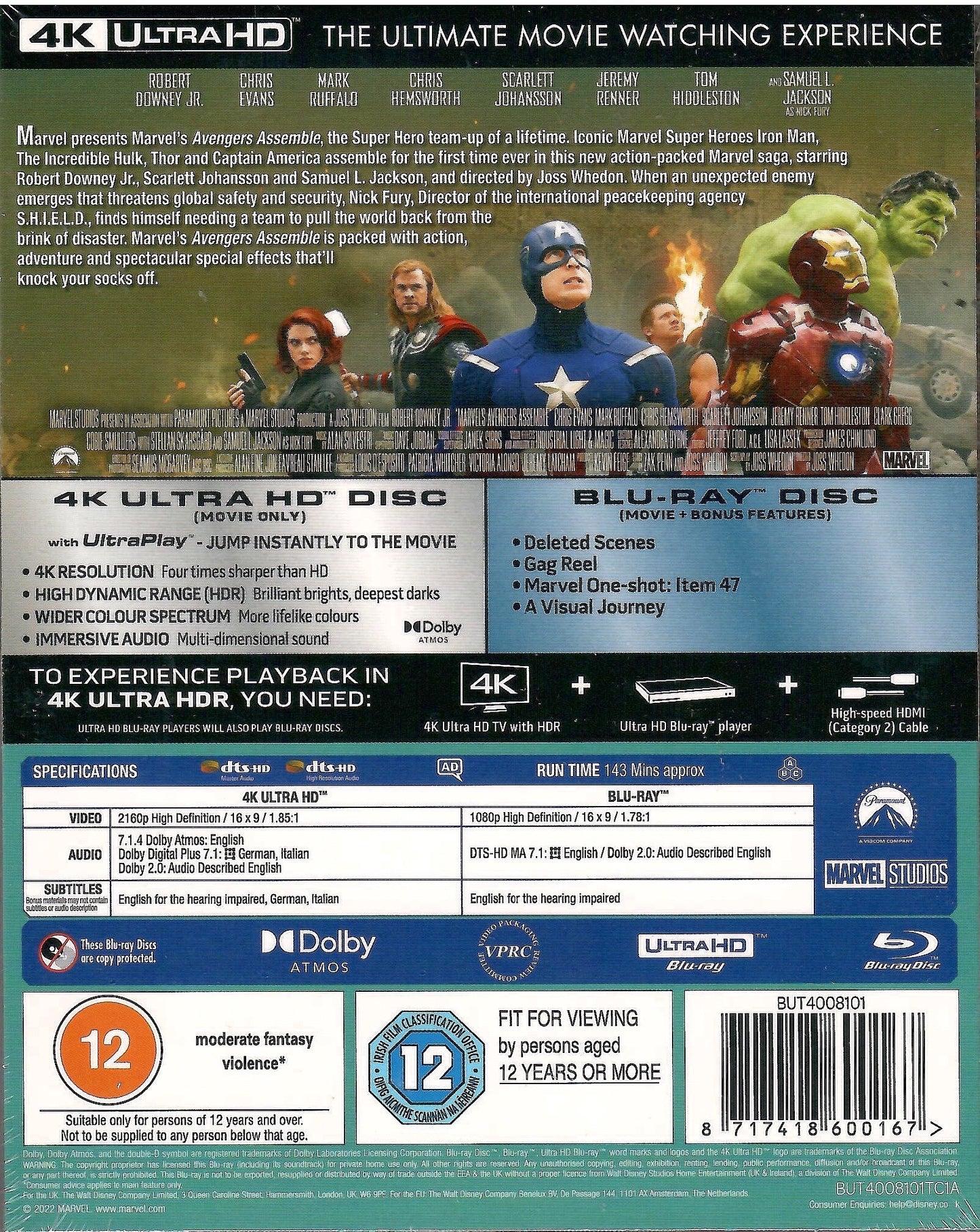 The Avengers 4K SteelBook (Avengers Assemble)(2012)(Mondo Art #39)(UK)