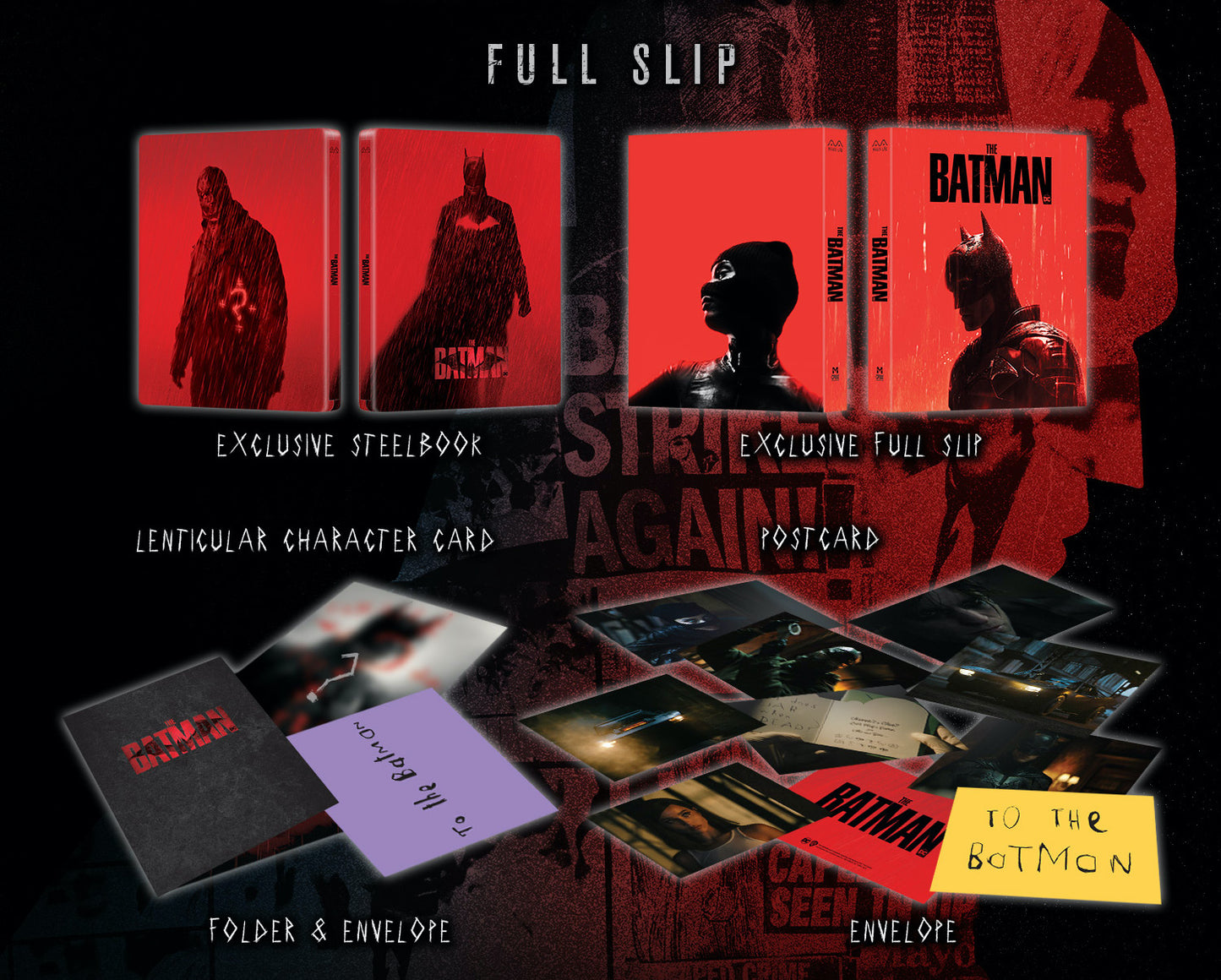 The Batman Full Slip SteelBook (2022)(MCP#000)(EMPTY)(Hong Kong)
