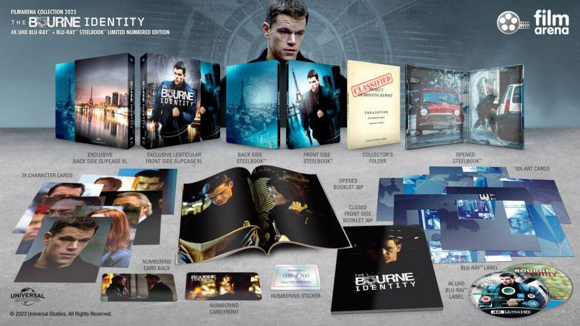 The Bourne Identity 4K XL Lenticular SteelBook (FAC#185)(Czech)
