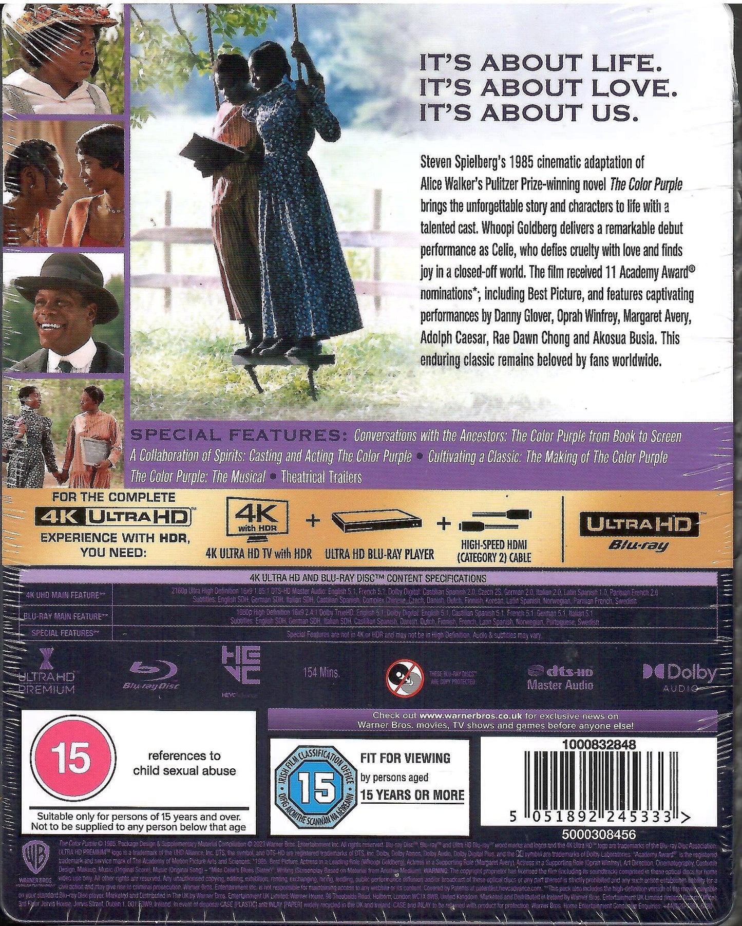 The Color Purple 4K SteelBook (1985)(UK)