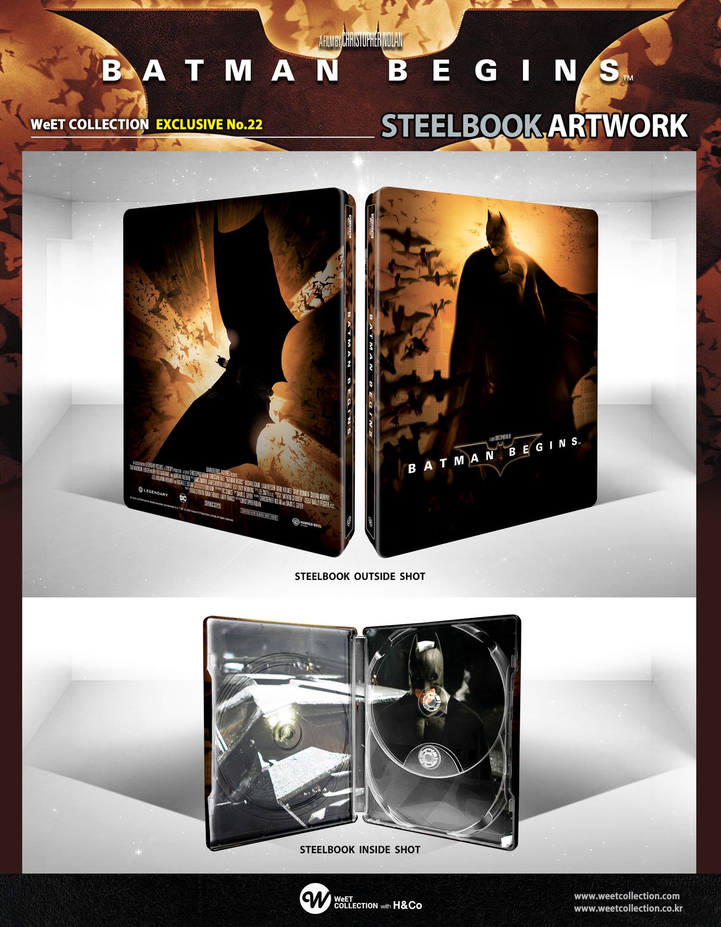 Batman Begins 4K Lenticular SteelBook (WCE#22)(Korea)
