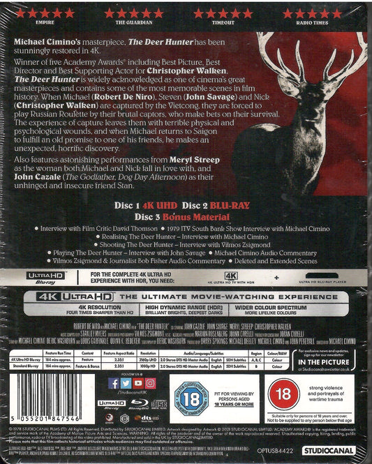 The Deer Hunter 4K SteelBook (UK)