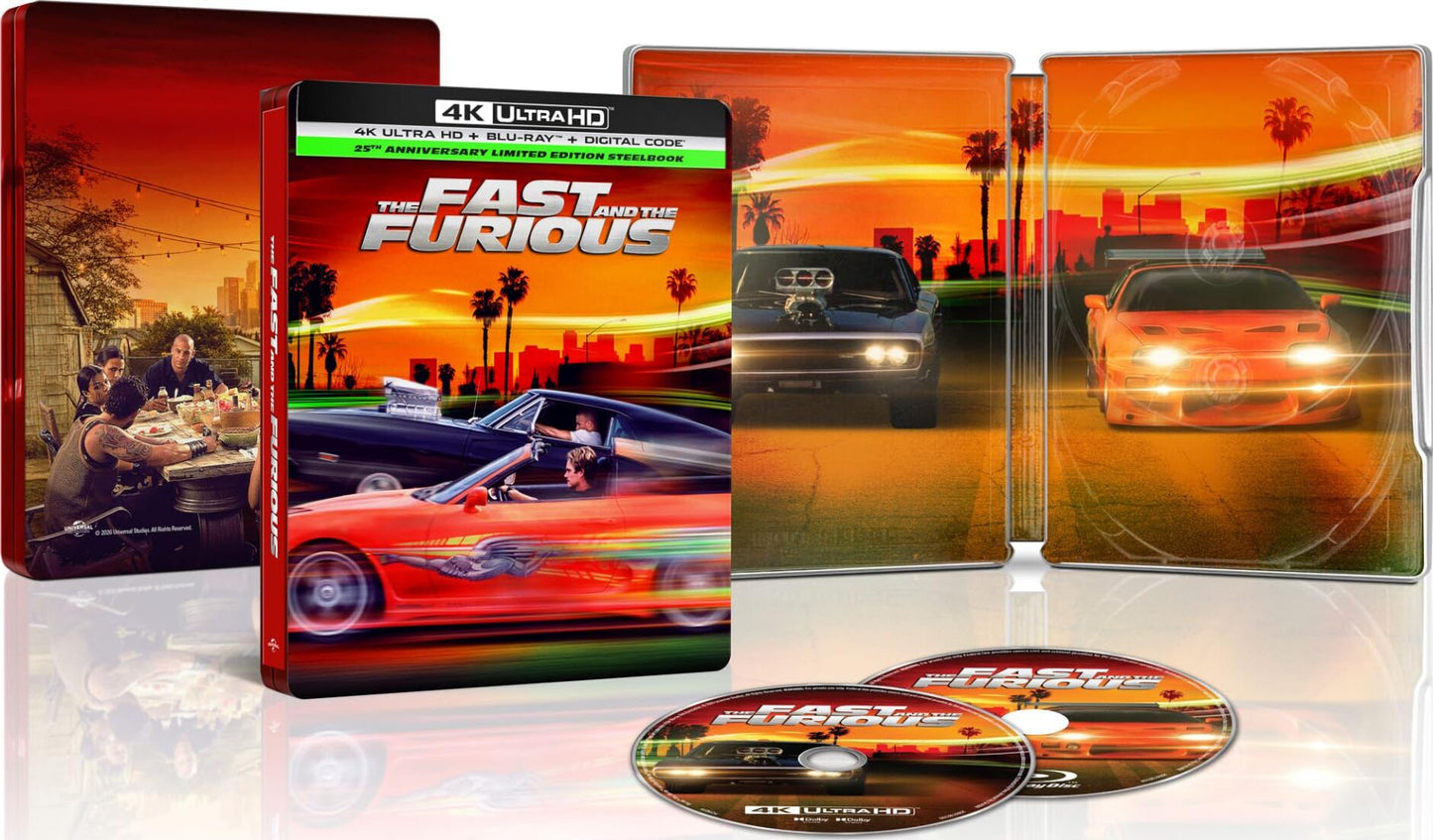 The Fast and the Furious 4K SteelBook: 25th Anniversary Edition (2001)