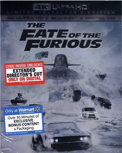 The Fate of the Furious 4K (Exclusive Slip)