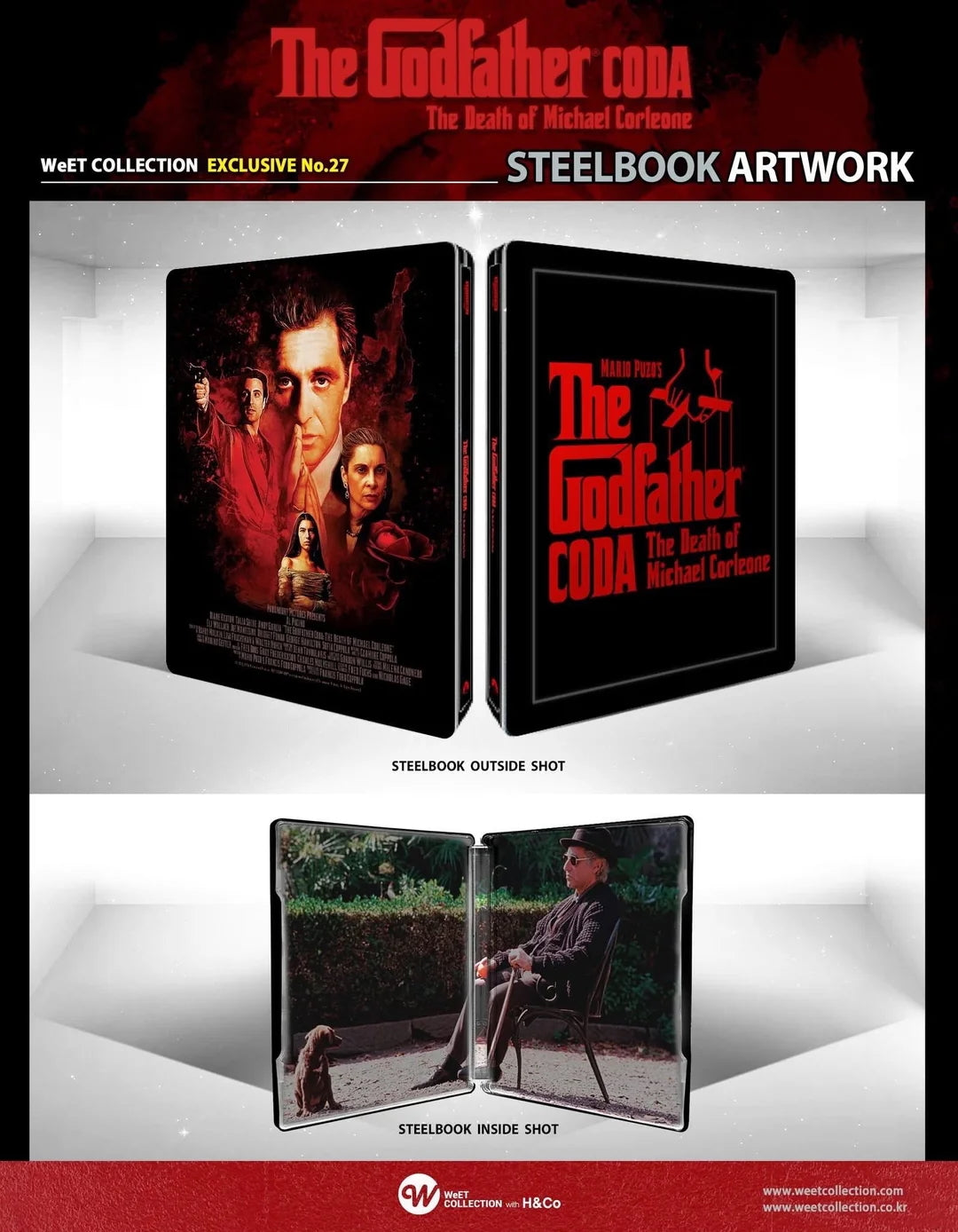 The Godfather Trilogy 4K 1-Click SteelBook + Lenticular Magnet (WCE#25-27)(Korea)