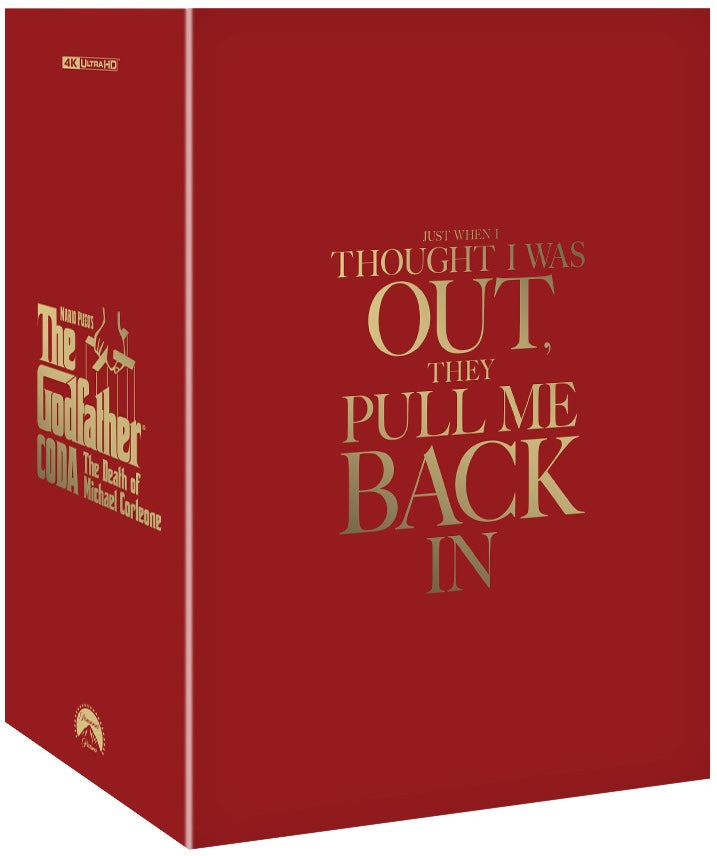 The Godfather Coda: The Death of Michael Corleone - Part III 4K 1-Click SteelBook (1990)(ME#88)(Hong Kong)(EMPTY)(Slip Box)