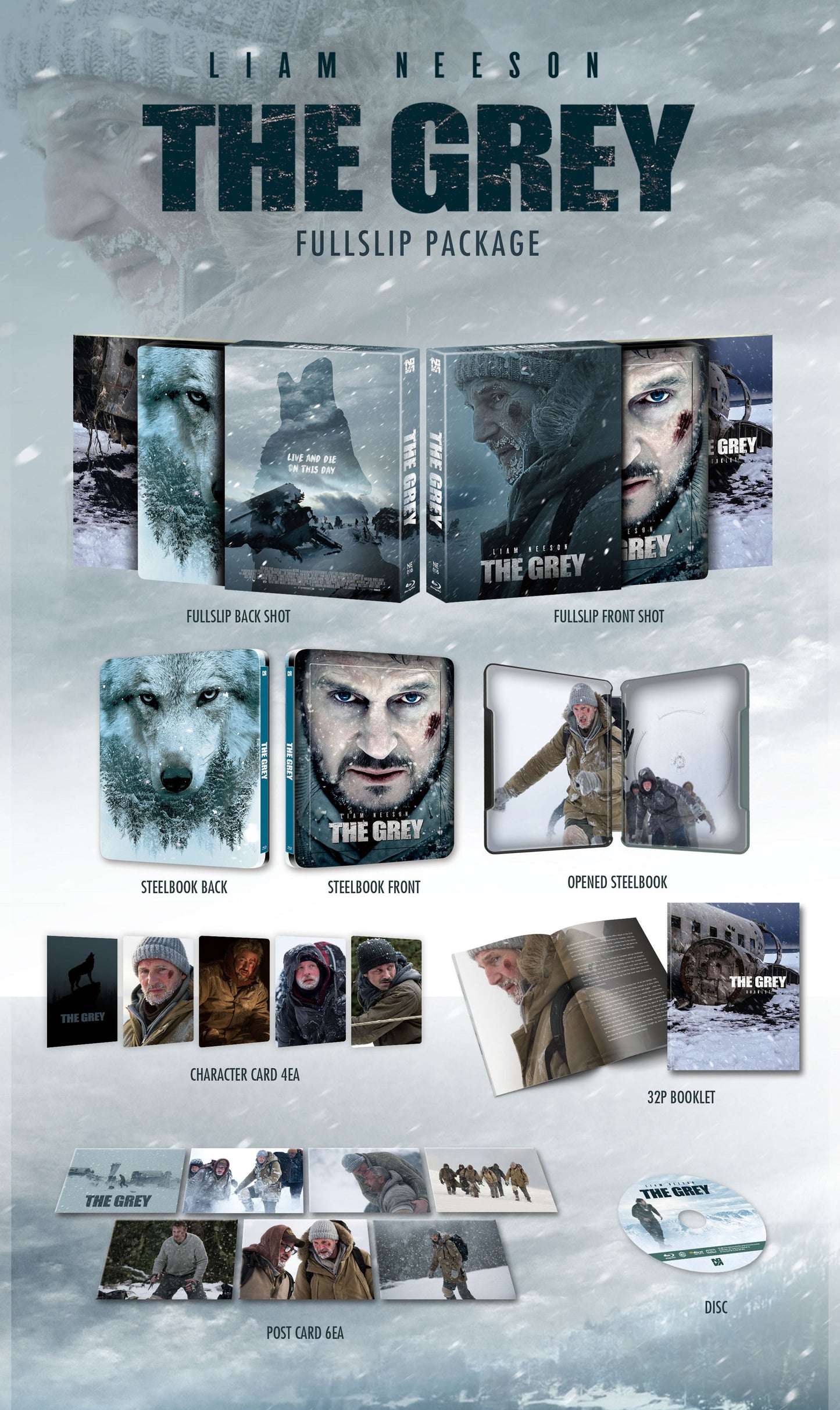 The Grey Full Slip SteelBook (NE#16)(Korea)