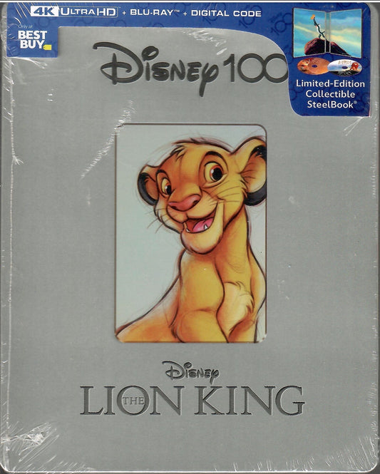 The Lion King 4K SteelBook: Disney 100th Anniversary Edition (1994)(Exclusive)